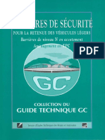 Guide technique GC - barrière de sécurité pour la retenue des véhicules légers Barrières de niveau N en 