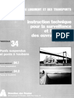 Instruction technique pour la surveillance et l'entretient des ouvrages d'art- Fasc 34 -Ponts suspendus 