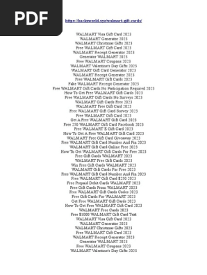 walmart gift cards free 2023