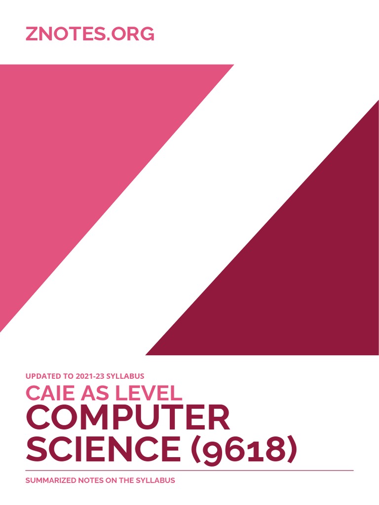 Caie As Computer Science 9618 Theory v1 | PDF | Computer Network | Ip ...