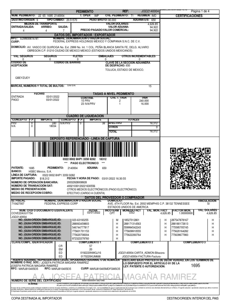 Pedimento aduana pdf cumplimiento de la ley crimen y violencia