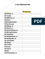 Wortschatz Von Einheit 10 - B1