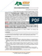 TP001-2022 - ACOSAP - CONSTRUÇÃO SEDE - Edital - Orçamento - Cronograma - BDI