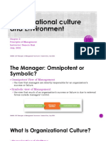 Chapter 3 Organizational Culture and Environment