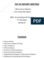 ASSINGMENT OF REPORT WRITING - Pptx.omer Bin Waris.