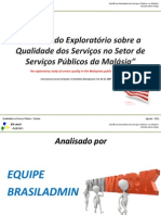 Estudo sobre artigo - Qualidade do Serviço Público na Malásia