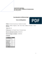 Consumo de glicose por células de levedura