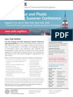 ASTFE First Thermal and Fluids Engineering Summer Conference-Call For Papers