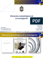 Elementos Metodologicos de La Investigacion. Enviado Por Onas