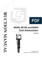 86000, 86106, and 86004 Sonic Anemometers: Campbell Scientific (Canada) Corp