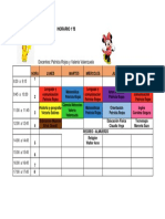 HORARIO DE CLASES Patricia Rojas 1°B