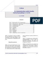 Gabon Code 2001 Communication Audiovisuelle