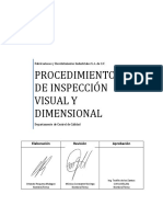 CAL-P-03 Procedimiento de Inspección Visual y Dimensional Rev 5 Cambio-1