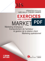 Exercices Avec Corrigés Détaillés - Marketing Ed.7
