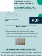 Universidad Nacional de Trujillo: Degradacion Termo Oxidativa