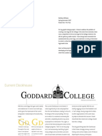 Goddard College Anniversary Identity