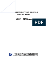 User Manual For Choke Control Panel