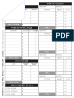 Monthly Budget and Bill Tracker LARGE