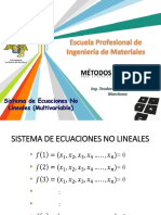 II Unidad - Sesion 9 - Sistema de Ecuaciones No Lineales (Multivariables) (1)