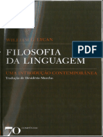 William Lycan. Filosofia Da Linguagem (William G. Lycan)