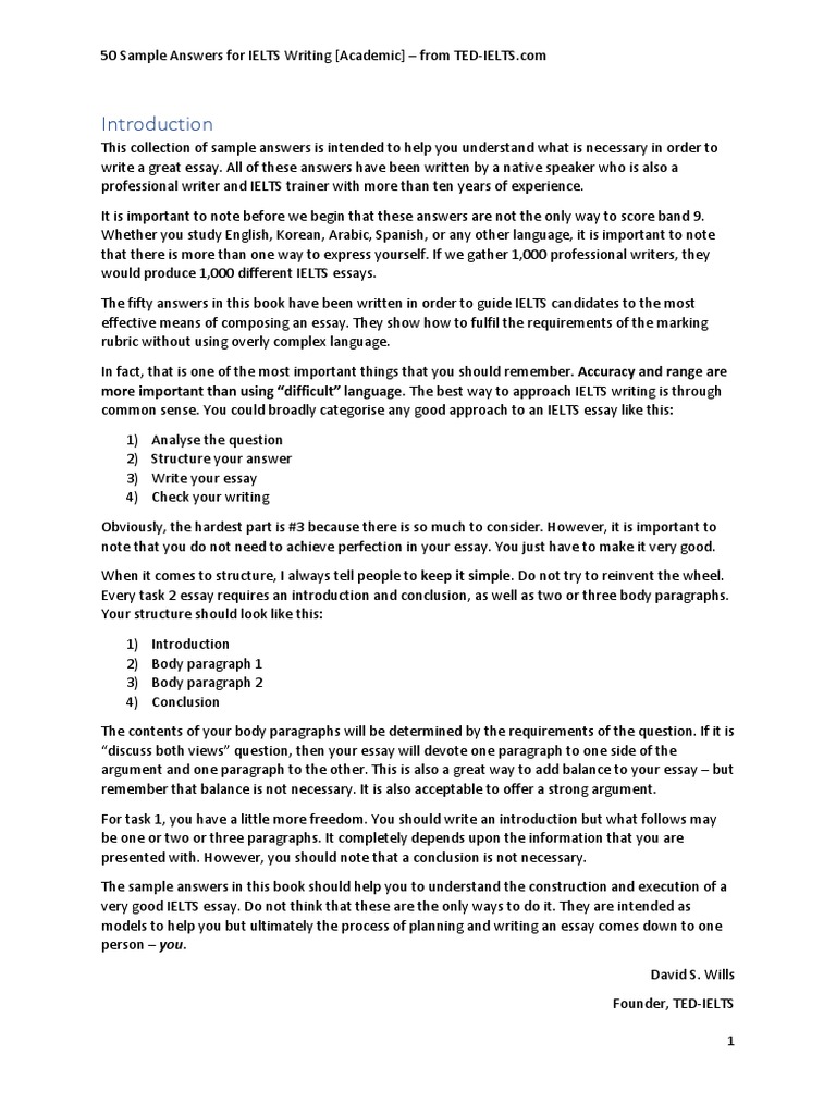 50 IELTS Academic Writing Samples | PDF | Renewable Energy | Essays
