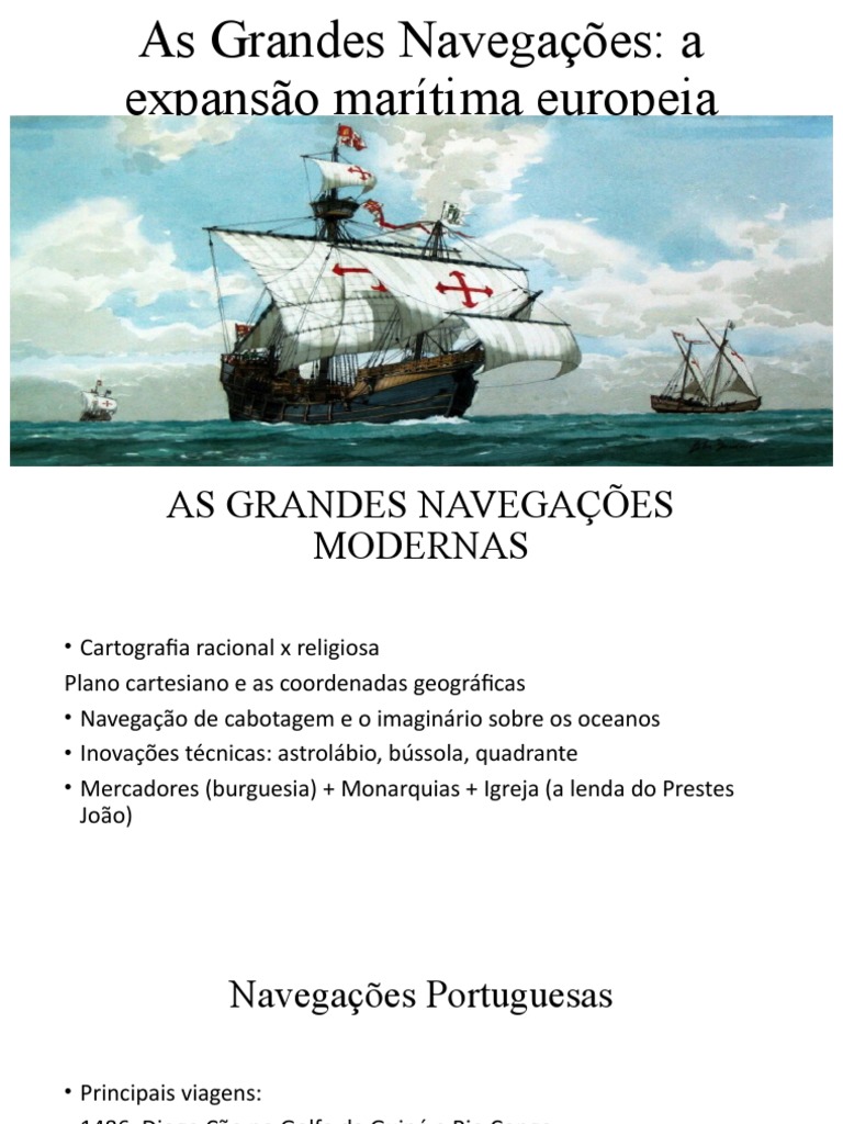 As Grandes Navegações - A Expansão Marítima Europeia | PDF