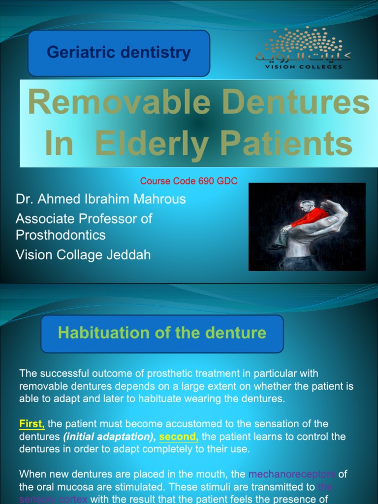 7Removable Prosthetics For Geriatrics PDF