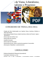 Congresso de Viena, Liberalismo, Nacionalismo e Progresso