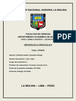 Lipidos: Saponificación y Pruebas de Precipitación