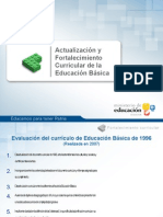 Actualización y Fortalecimiento Curricular de La Educación Básica