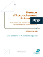 Menace D'accouchement Prématuré: Sous La Direction Du Pr. Guillaume Legendre