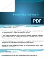Forecasting Techniques - Reg Analysis