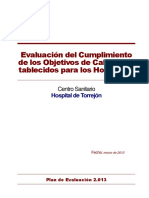 Informe Evaluacion Obejivos 2012