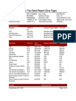 Engine Trip Detail Report (One Page) Engine Trip Detail Report (One Page)