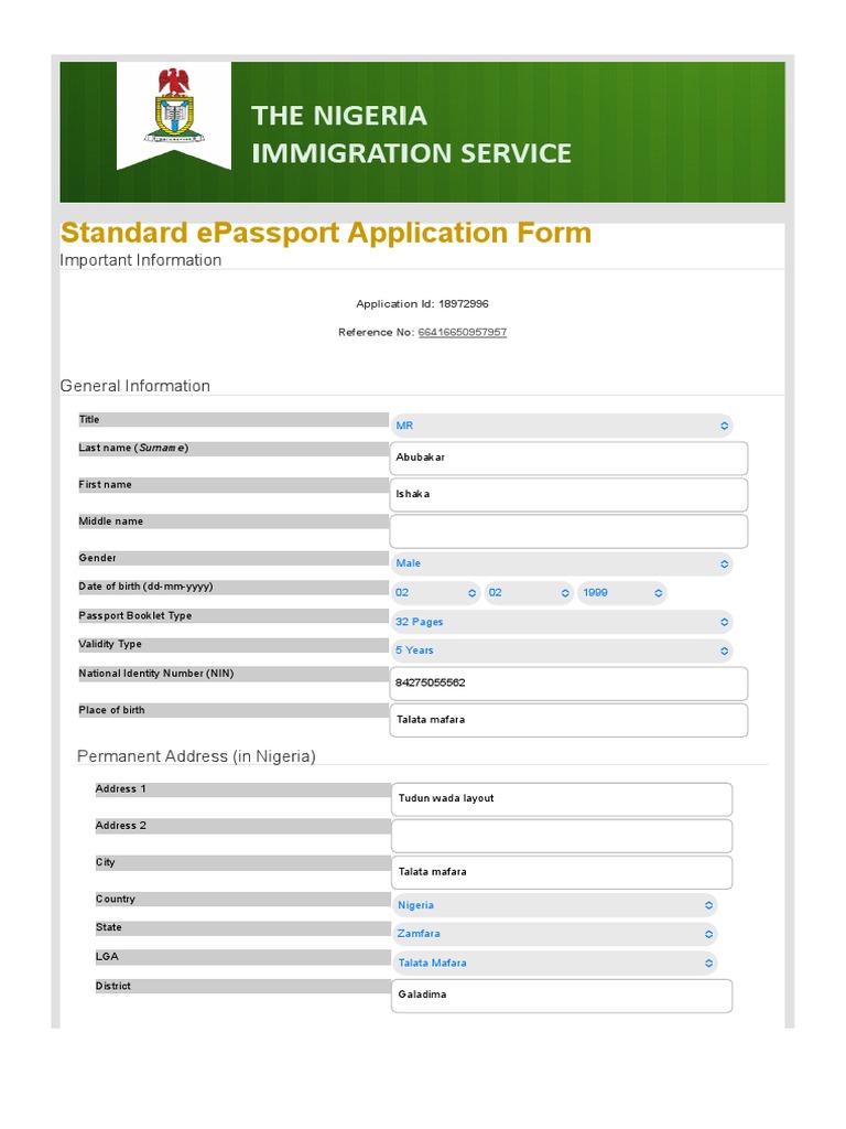 The Nigeria Immigration Service | PDF | Authentication | International Law
