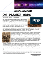The Investigator On Planet Mars