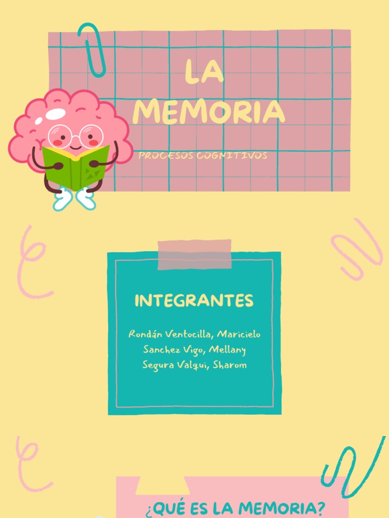 La Memoria Pdf Memoria Mente