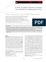 (2013) An Observational Study of Cognitive Function in Patients With Irritable Bowel Syndrome and Inflammatory Bowel Disease