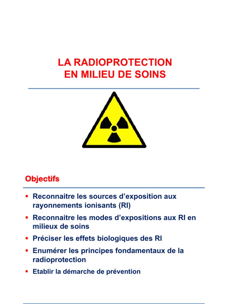 Principes de radioprotection en soins | PDF | Dose absorbée ...