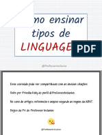 Como Ensinar - Tipos de Linguagem