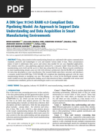 A DIN Spec 91345 RAMI 4.0 Compliant Data Pipelining Model An Approach To Support Data Understanding and Data Acquisition in Smart Manufacturing Environments