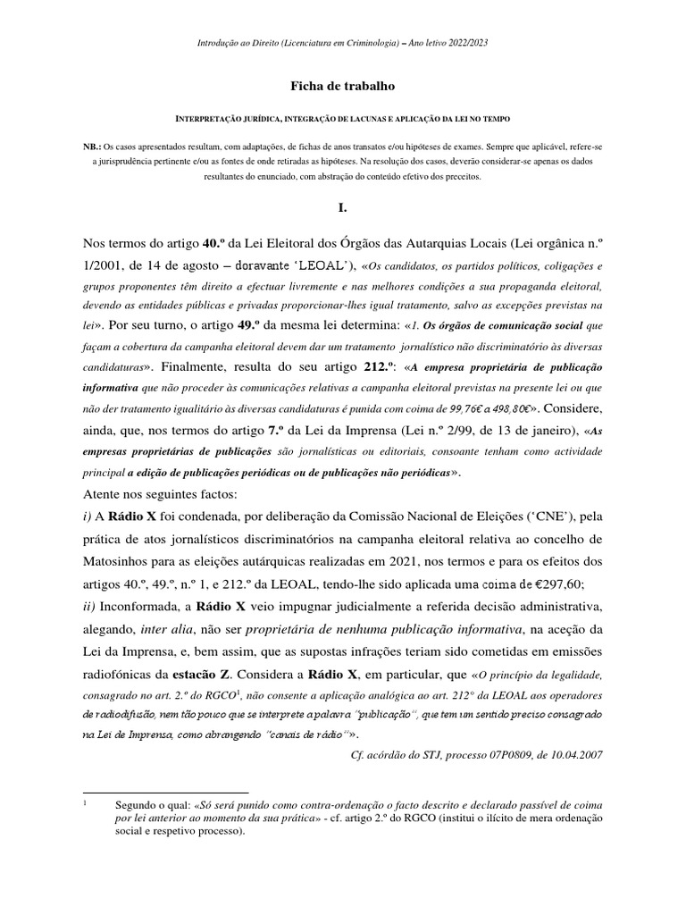 An lise da aplica o de normas jur dicas a casos concretos de