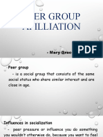 Peer Group Afilliation