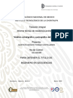 Analisis Estratigrafico y Petrografico Del Pozo A-1