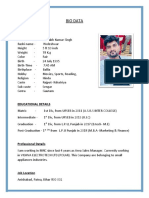 Saurabh Bio Data