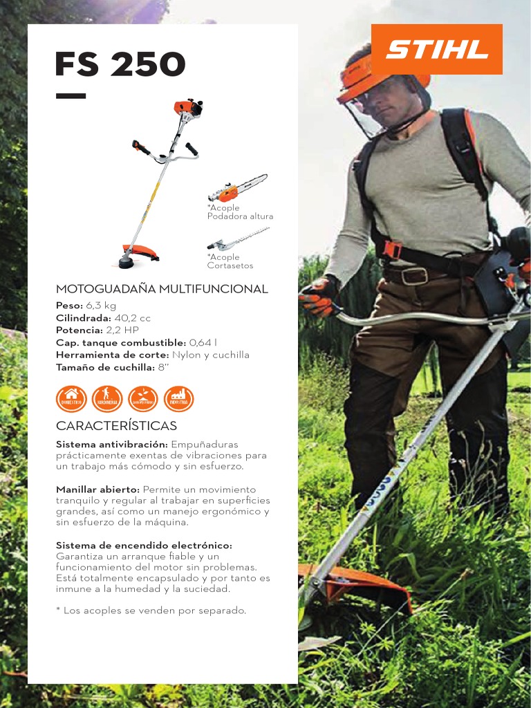 Ficha Técnica Stihl FS 250 | PDF | Hogar, jardinería y bricolaje ...