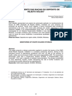 Monitoramento Das Bacias Do Depósito de Rejeito Sólido: Resumo