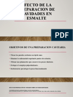 Efecto de La Preparacion de Cavidades en Esmalte