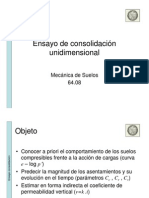 Lab Ensayo Consolidación Unidimensional