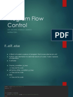 Program Flow Control L3